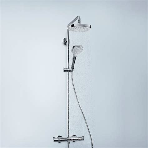 Hansgrohe Croma Select E 180 2jet Komplet Brusesystem M Ecosmart Krom