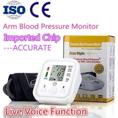 Voice Version Arm Blood Pressure Pulse Monitor Health Care Monitors