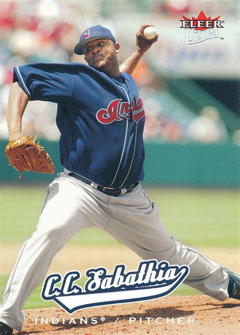 C C Sabathia Fleer Ultra Indians Baseball Card Ebay