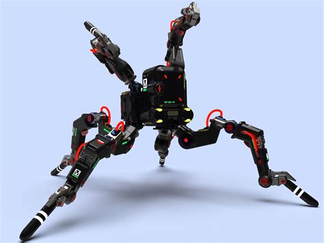 Cyberpunk Militech Mt0d12 Flathead Spiderbot 3d Model 3d Printable