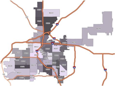 Denver Zip Code Map Gis Geography