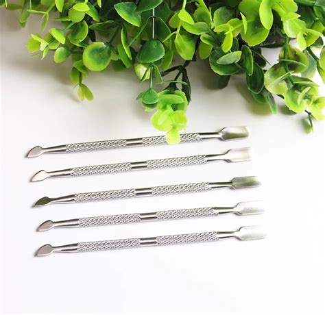 5pcs Lot 2 In 1 Way Cuticle Spoon Pusher Nail Art Tools Remover