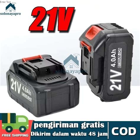 Jual 21v Baterai Bor Tanpa Kabel 21 Volt Dan Electric Drill Battery