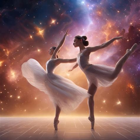 Premium Photo The Dance Of The Stars A Celestial Ballet Choreographed