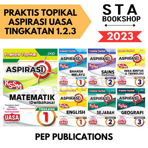 Sta Pratis Topikal Aspirasi Uasa Tingkatan Kssm Pep Buku