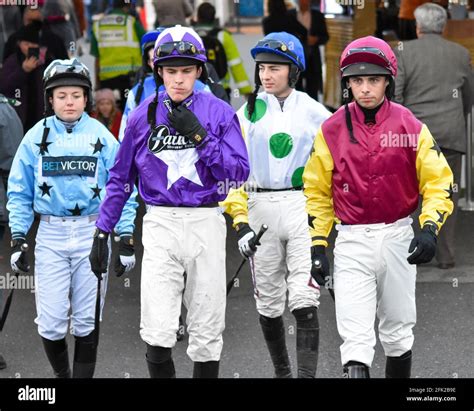 Uttoxeter Races National Hunt Racing Meeting Winter Ladies Day Stock