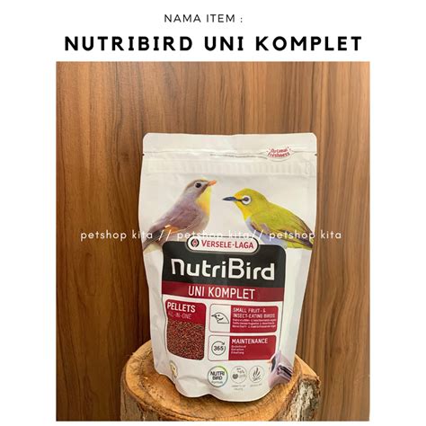 Jual Nutribird Uni Komplet Gram Uni Komplet Makanan Burung Pleci Dan