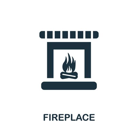 Mantelpiece icon lizenzfreie Stockvektoren