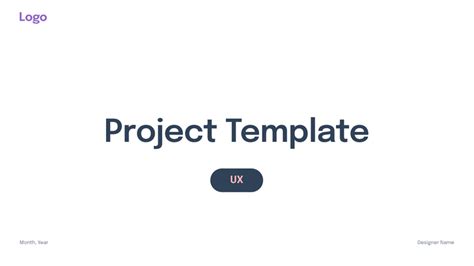 UX/UI Project Template | Figma