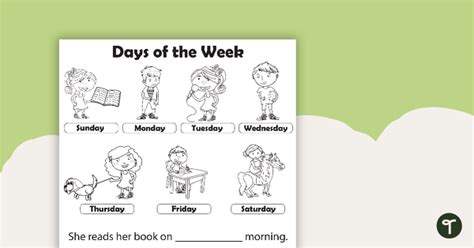 Days of the Week Sorting Activity Teaching Resource | Teach Starter