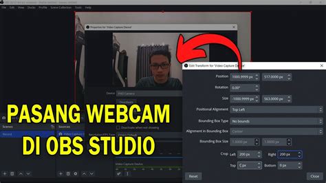 Cara Pasang Webcam Di Obs Studio Pc Laptop Cara Pasang Facecam Di Obs