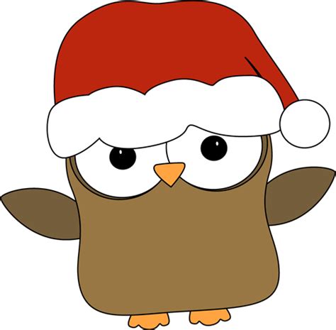 Christmas Owl Clip Art - Christmas Owl Image | Owl clip art, Christmas owls, Owl theme