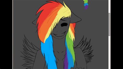 My Little Amnesia Rainbowdash Speedpaint Youtube