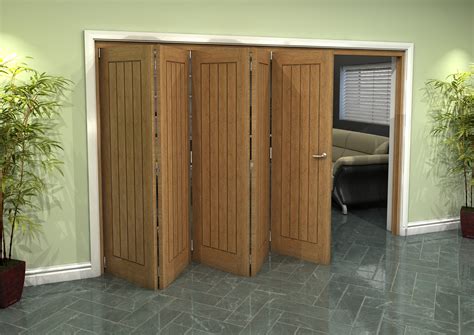 Prefinished Mexicano Oak 5 Door Roomfold Grande 5 0 X 610mm Doors