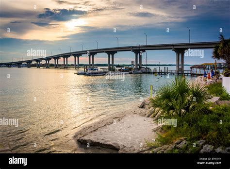 The Vilano Causeway In Vilano Beach Florida Stock Photo Alamy