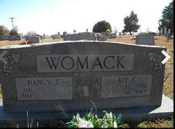 Nancy Elizabeth Gammill Womack M Morial Find A Grave