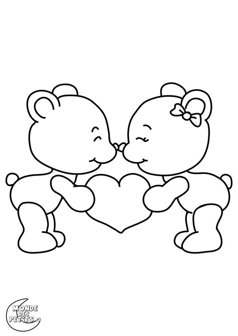 Coloriage St Valentin Gratuit Coloriage St Valentin Dessin Saint