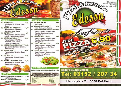 Pizza Kebab EDESSA Feldbach Restaurantbewertungen