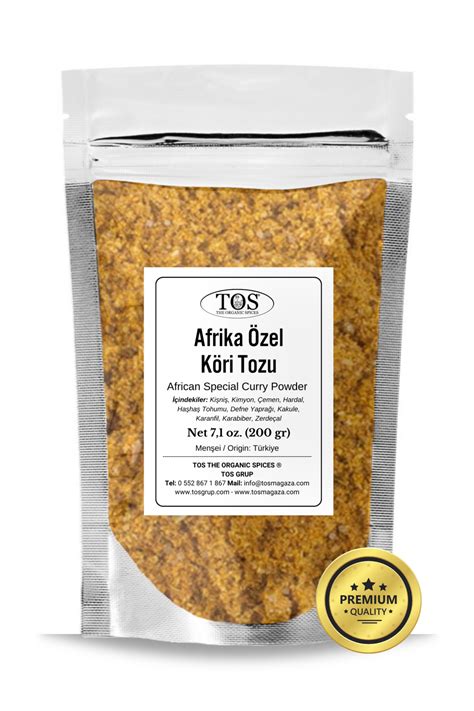 TOS The Organic Spices Afrika Özel Köri Tozu 200 gr 1 KALİTE Fiyatı