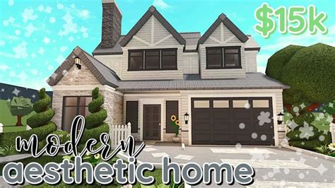 Aesthetic 15k Bloxburg Modern House Build 2 Story With Voice House Layouts Small House