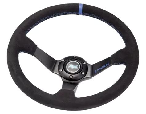 Volante Esportivo Epman Universal Em Suede Diâmetro 350mm