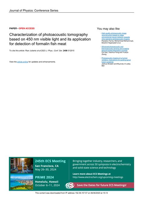 Pdf Characterization Of Photoacoustic Tomography Based On Nm