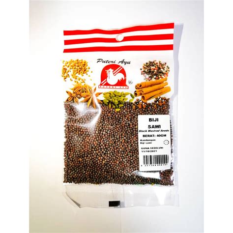 Puteri Ayu Biji Sawi Black Mustrad Seed G Shopee Malaysia