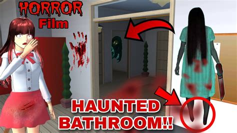 الحمام المسكون 😰Be Careful!! There's a Ghost Zombie Woman inside Haunted Bathroom😱 in SAKURA ...