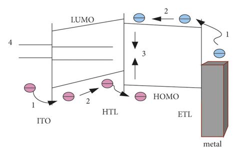 Energy Level Ranking Of Organic Light Emitting Diodes Download Scientific Diagram