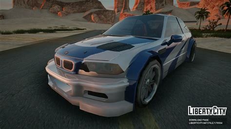 Download BMW M3 GTR from NFS: Most Wanted for GTA San Andreas