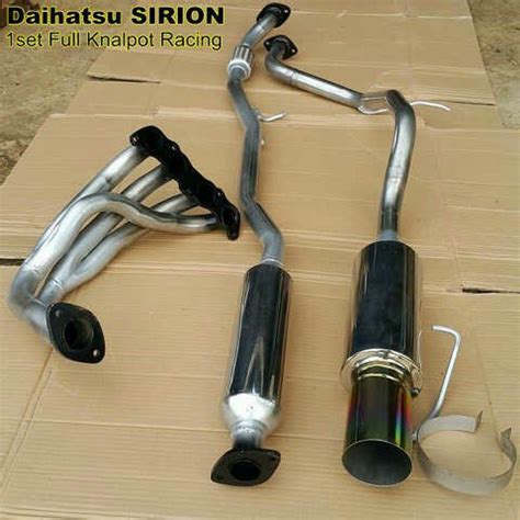 Jual Knalpot Full Set Daihatsu Sirion Di Lapak GT Racing Knalpot