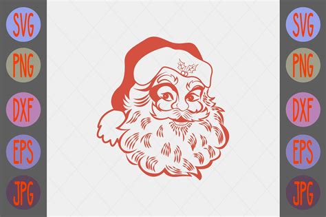 Vintage Santa Svg Png Graphic By Printsvg · Creative Fabrica