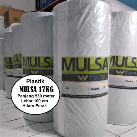 Jual Plastik Mulsa Pertanian Hitam Perak Lebar 100 Cm 1 Rol Tebal Kuat