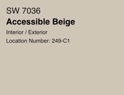 Accessible Beige Paint Color Matches Yards Realty