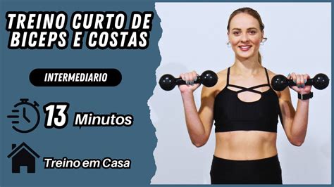 Treino De Costas E Bíceps Curto E Eficiente Treino Em Casa Youtube