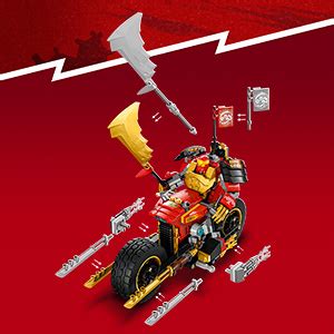 Lego Ninjago Kais Mech Rider Evo Upgradable Ninja Motorbike Toy