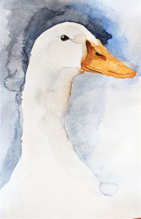 White Duck Painting at PaintingValley.com | Explore collection of White ...