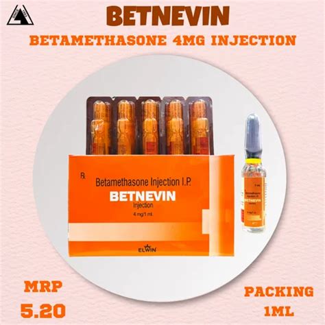 Liquid Betamethasone 4 Mg Injection Packaging Size 1ml Zee At Rs 2