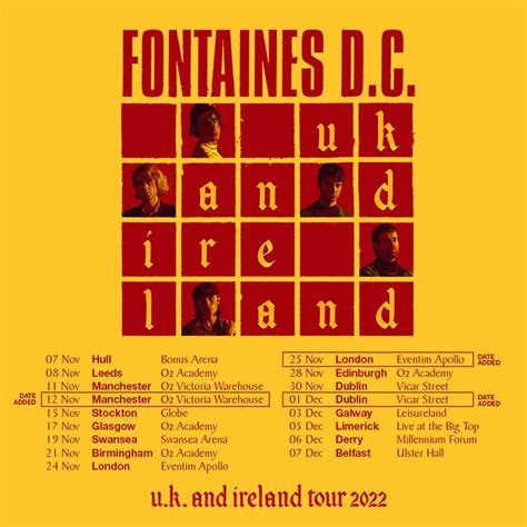 Fontaines D.C. Tickets, 2022 Concert Tour Dates & Details | Bandsintown