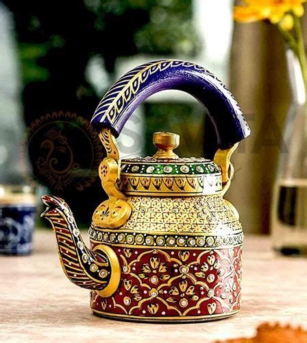 Aluminium Capacity 1000 Ml Hand Painted Aluminum Tea Kettle For Home