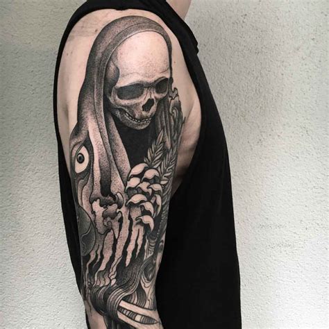 Death Tattoo on Shoulder - Best Tattoo Ideas Gallery