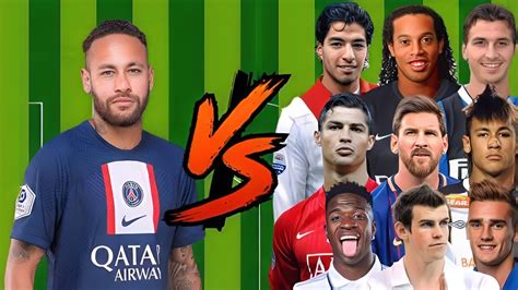 Neymar Vs Legend S Messi Neymar Benzema Mbappe Haaland Suarez Pele