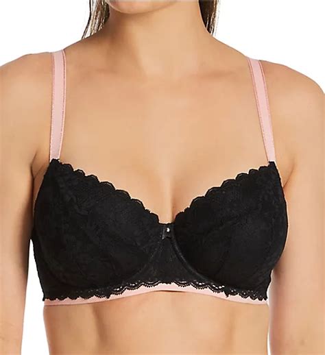 Offbeat Padded Half Cup Underwire Bra Black 30gg