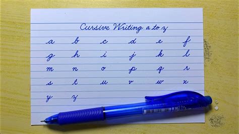 Cursive Writing A To Z Cursive Handwriting Practice Cursive Abcd