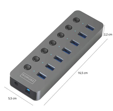 HUB Aktywny 7w1 7x USB 3 0 Adapter ROZGAŁĘŹNIK ROZDZIELACZ PORTÓW