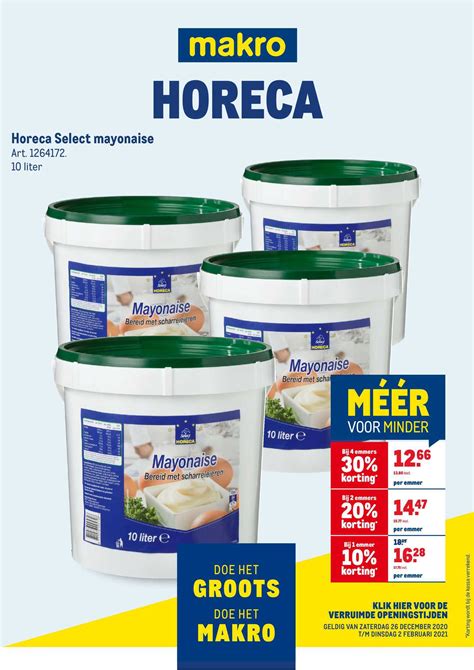 Horeca Select Mayonaise Aanbieding Bij Makro 1Folders Nl