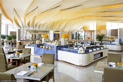 Sheraton Huzhou Hot Spring Resort A Gigantic Glowing Doughnut Hotel In China Daily Mail Online