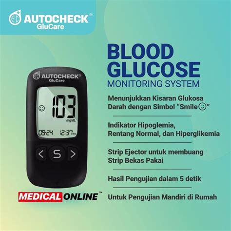 Jual New Strip Autocheck Glucare Glucose Test Strips Cek Gula Darah