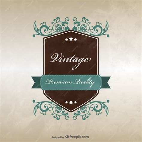 Free Vector | Vintage badge template design