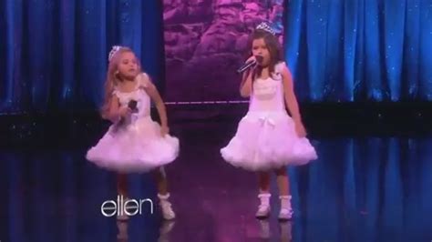 Sophia Grace And Rosie Perform Starships On Ellen The Hollywood Gossip